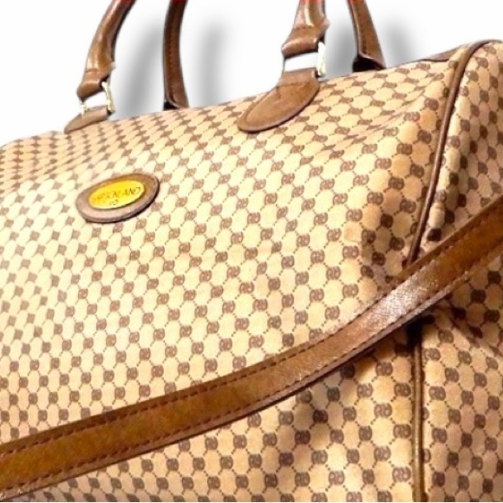 Rockland Signature Print Travel Satchel NWT – Structured Weekender